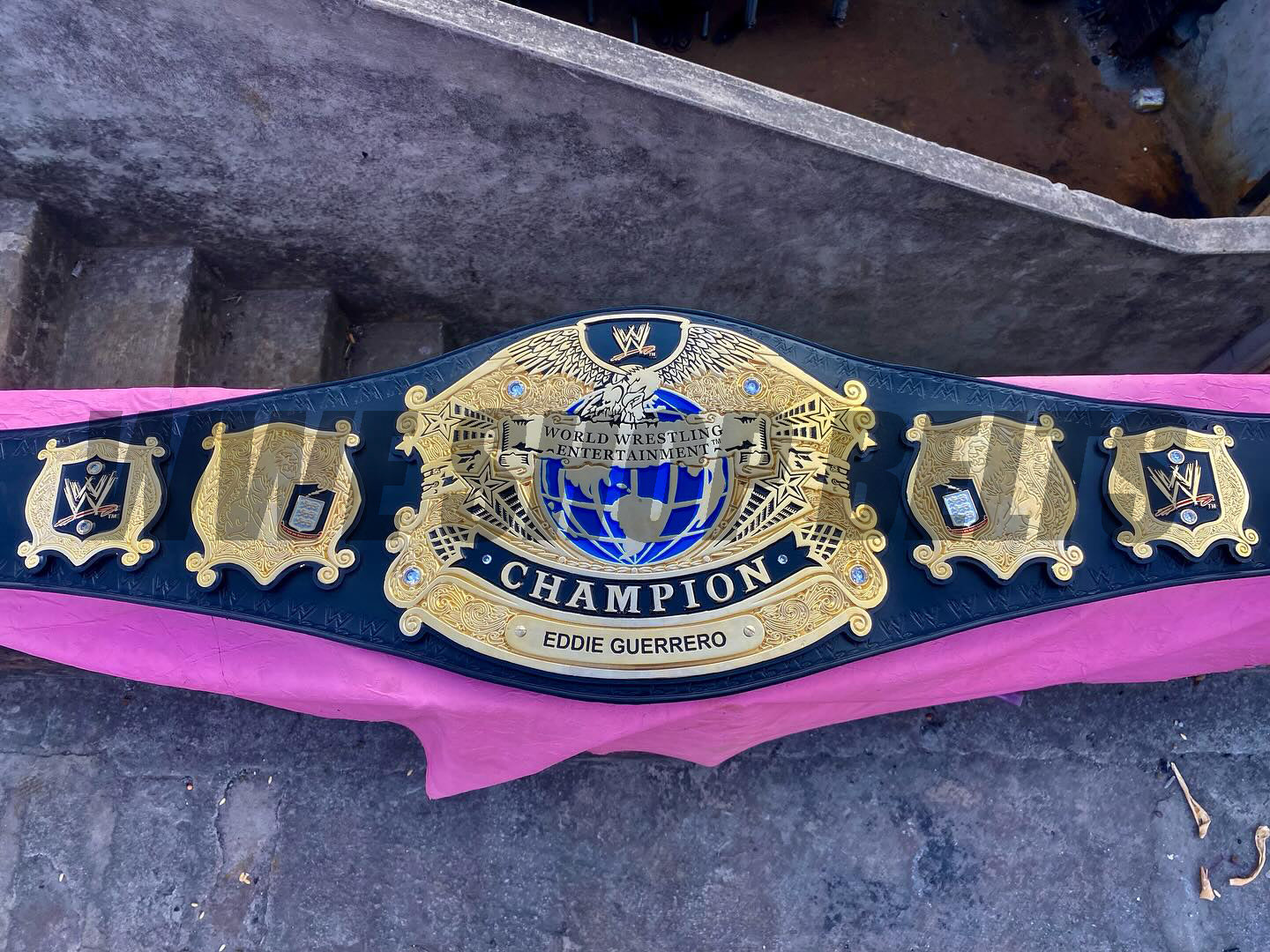 24K GOLD Title Undisputed Championship Belt – Eddie Guerrero Edition CNC Belt